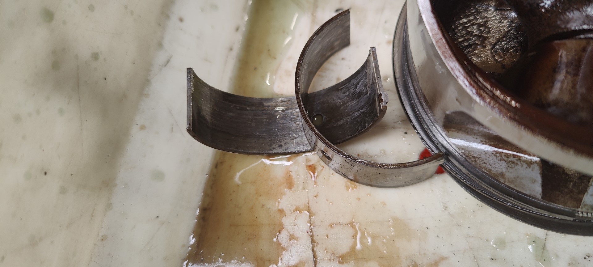 Kapotte lagerschalen